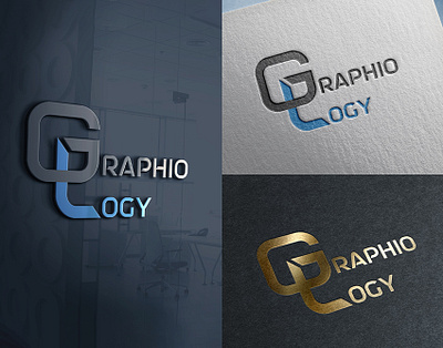 GraphioLogy Logo Design branding gl logo design graphiology logo design identity