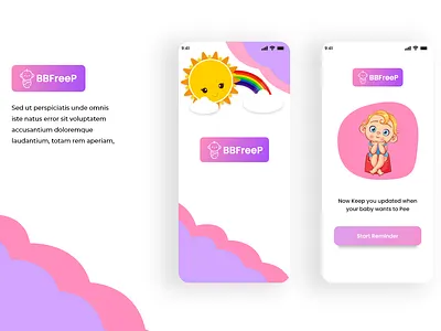 BabyFreeP Mobile App UI/UX Design | Adobe XD adobe xd adobe xd app design app design app ui app ux ui baby app baby app design clean design figma graphic design mobile app mobile app design mockup app typography ui design ui ux ux mobile ux ui app webapp wireframe