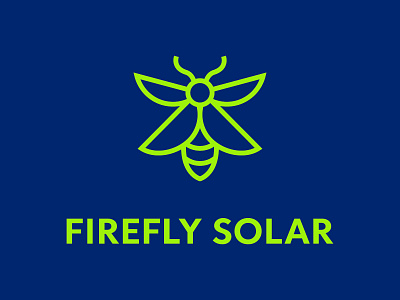 Firefly Solar_logo concept_BRD_9-14-22 design firefly illustrator lightning bug logo solar vector
