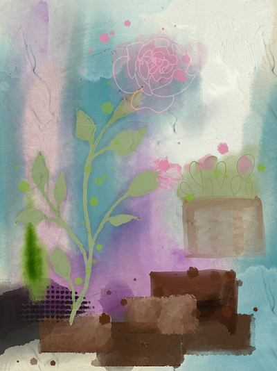 Abstract Watercolor Flower - SEAR program art design graphic art graphic design procreate