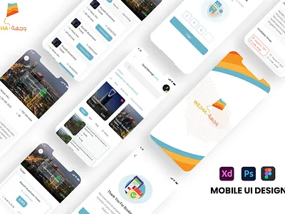 Travel App UI/UX Design Figma adobe xd app design app ui clean design figma graphic design login signup screen mobile app splash screen travel app ui travel landing page traveling app ui design uiux