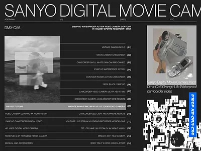 Sanyo Digital Movie Camera 2000 branding camera colour palette design e film graphic design ill illustration logo photo pixel pixel art typo typography ui web web design website