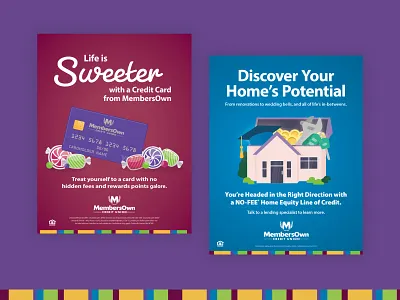 MembersOwn Quarterly Campaign Posters banking poster promotions