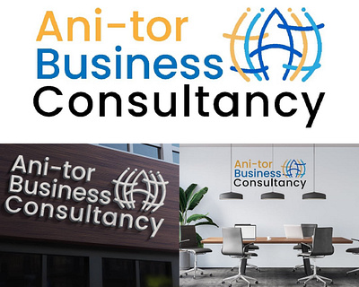 Ani-Tor business consultancy logo brand identity branding design icon logo monogram nigerian illustrator shapes