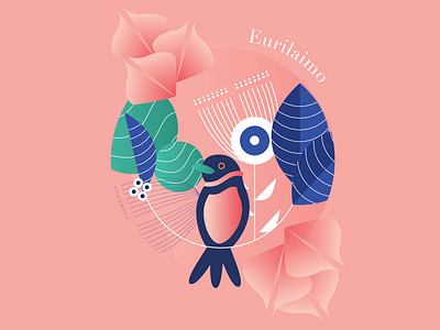 Birds 2 birds fashion fashion illustration pink vector women