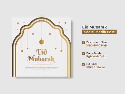 Eid Mubarak Social Media Post Templates | Social Media Banner ad banners advertising banner ads banner inspirations branding business eid al adha eid mubarak facebook banner facebook post festive graphic design instagram banner islamic minimal ramadan shopify banner social media post design typography web banner