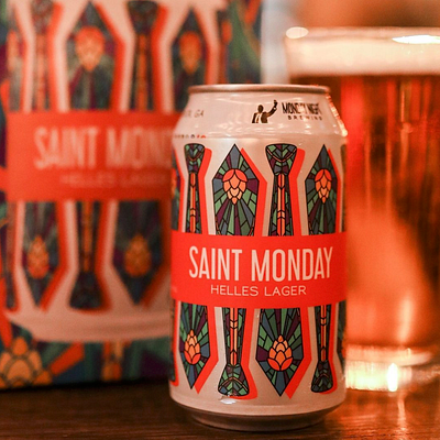 Beer Can Design: Saint Monday - Monday Night Brewing atlanta beer beer can design beer design brewery brewing can can design lager monday night monday night brewing