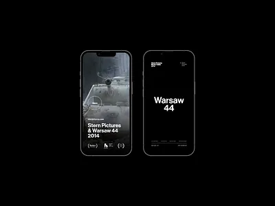 Stern Pictures - Movie Studio Website black branding cms dark film helvetica minimal mobile modern movie netflix responsive rwd studio trailer ui uiux ux webdesign website