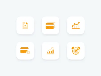 Financial icons buttons iconography icons ui