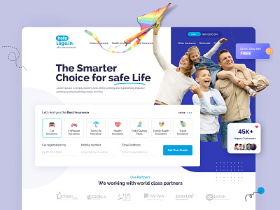 Insurance Website insurance web site ui ui design web design