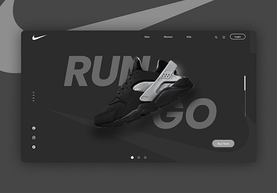 Shoes website UI design design ui ui ux web banner web ui website design