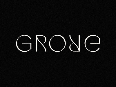 GROVE brand clever design elegant lettering mark minimal simple thin type typeface typography wordmark