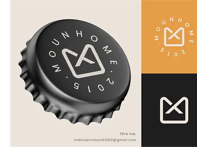 Mounhome Logo brand branding brandmark clean color design identity letter logo logo branding logo design logo designer logo mark logodesign logos logotype mark monogram symbol thefalcon