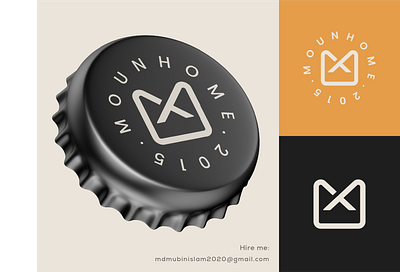 Mounhome Logo brand branding brandmark clean color design identity letter logo logo branding logo design logo designer logo mark logodesign logos logotype mark monogram symbol thefalcon