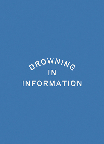 Drowning In Information display font font design handtype layouts lockup simple typography vintage vintage lettering
