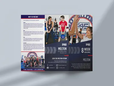 F45 Training Brochure brochure communications design corporate design design f45 f45 training fitness flyer graphic design gym marketing print design print layout promotional tri fold trifold