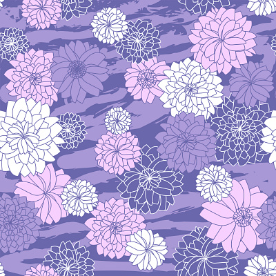 Very peri floral seamless pattern animal skin background blooming decorative design floral flowers graphic design illustration purple seamless pattern textile design very peri
