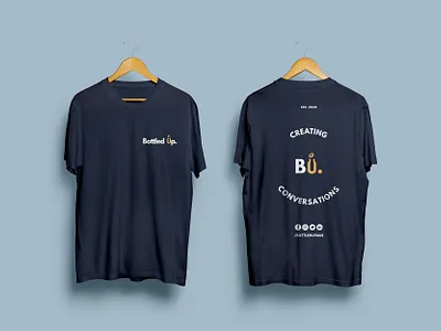 Bottled Up T-Shirts australia clothing design communications design design graphic design logo melbourne mental health nfp ngo not for profit podcast t shirt tees tshirt uniform workwear