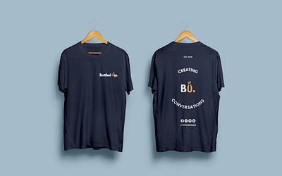 Bottled Up T-Shirts australia clothing design communications design design graphic design logo melbourne mental health nfp ngo not for profit podcast t shirt tees tshirt uniform workwear