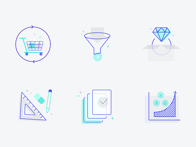 Sales automation graphics 💲 branding design drawing figma icon pack icons illustration logo sales sales funnel tech sales ui vector