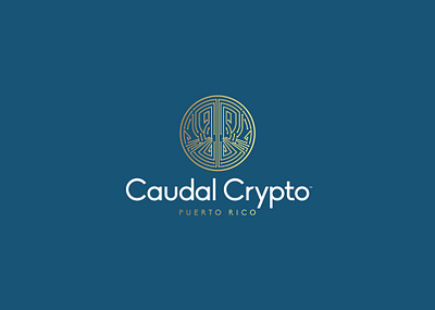 Caudal Crypto Puerto Rico branding design graphic design logo