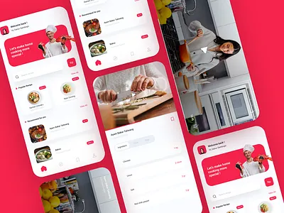 Recipe Food App UI Kits food ios kit recipe restaurant ui ui kit