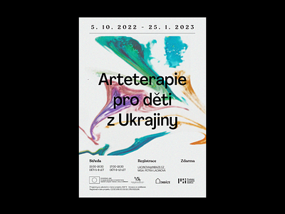 art therapy for children from Ukraine illustration pangrampangram poster print typography