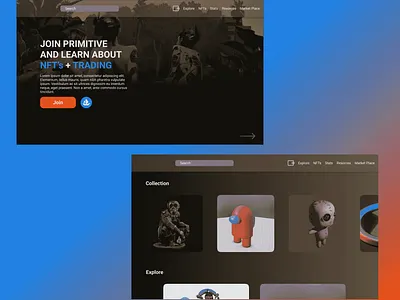 NFT's Web App Design | UI adobe xd branding design figma graphic design illustration logo ui ux vector web website design