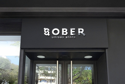 Sober - unisex store | Logo branding fashion logo store typo unisex