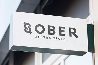 SOBER - unisex store | Logo branding fashion logo logotypo store typo unisex