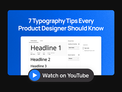 Video | 7 Typography Tips Every Product Designer Should Know app design clean digital figma figma community figma tutorial font human interface guidelines instructional video material design minimal product design simple tutorial typography ui ui design ux design youtube tutorial youtuber