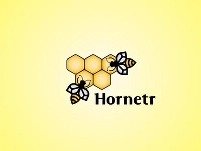 Hornetr Logo bee branding branding design business creative design elegant farming flat geomatric graphic design healthy identity illustration logo logo design logo folio logo inspiration logo mark quality