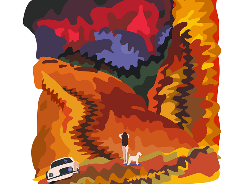 Mirror (Ishtar's '63 Avanti) art design illustration mirror