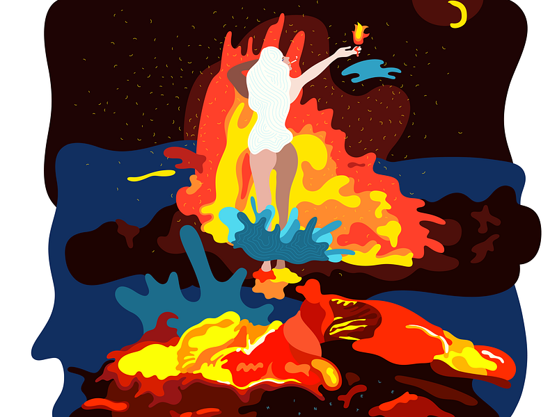 Mirror (Birth of Venus) art design illustration mirror