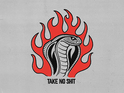 Cobra badgedesign cobra fire flame graphic design illustration illustrator logo snake typography vector