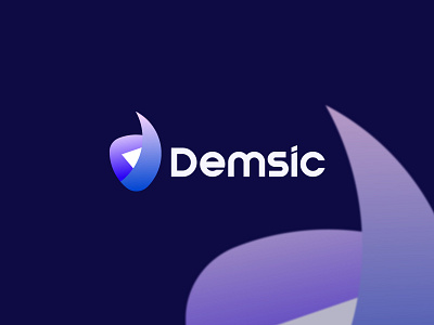 Demsic Logo and Brand Design app icon brand identity branding agency branding and identity d and play logo design gradient logo graphic design logo logo and branding logo design logo folio 2022 logo trends 2021 logo trends 2022 logomark media logo modern logo modern logo design monogram logo play or media