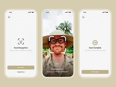 Face ID app app design branding creative design face face id face id app face id design graphic design id interface minimalistic ui mobile app ui uiux user interface ux