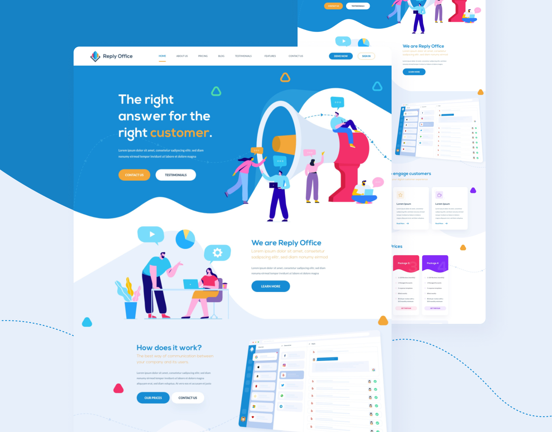 Reply Office - Website design elementor ui ui design web design web design and development web development web development company web site wordpress