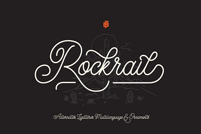 Rockrail Typeface branding creativemarket fonts typeface vector