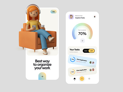 Task Manger : Mobile App app app design mobile app mobile app design mobile design mobile ui task task manager ui