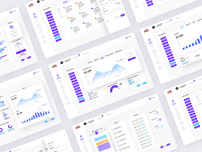 Project management dashboard app calendar dashboard data visualisation expenses finance invoices navigation overview project management receipts sales ui ux