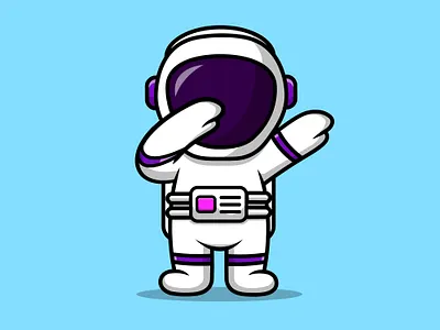 Cute Astronaut Dabbing character