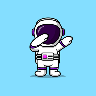 Cute Astronaut Dabbing character