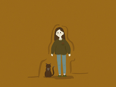 LOVE AND CATS animals animals love art artist cat character design design character illustration