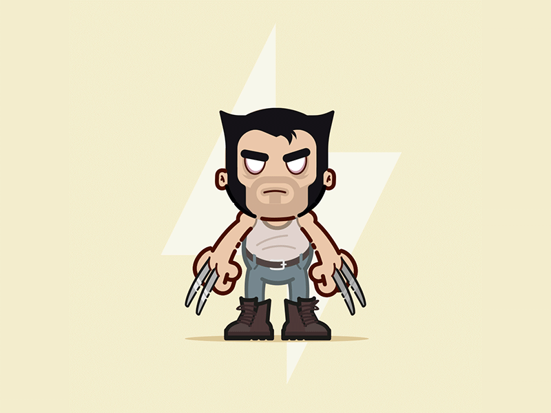 Slice 'n' dice. character design gif graphic design illustration logan nft vector wolverine xmen