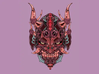 Robot Mask #1 art drawing illustration illustrator mask robot