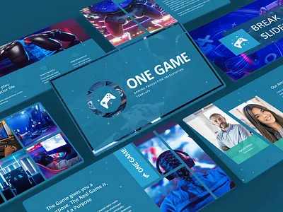 One Game PowerPoint Template design google slides illustration microsoft powerpoint powerpoint powerpoint design powerpoint presentation powerpoint template ppt