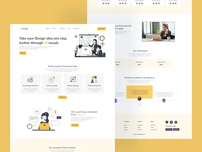 Design Consultancy Organization landing page agency landing page landing page ui ui ui design ui template