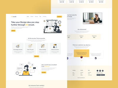 Design Consultancy Organization landing page agency landing page landing page ui ui ui design ui template