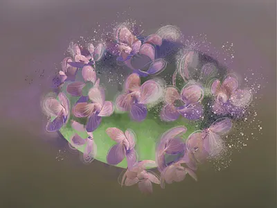 March drawing illustration procreate